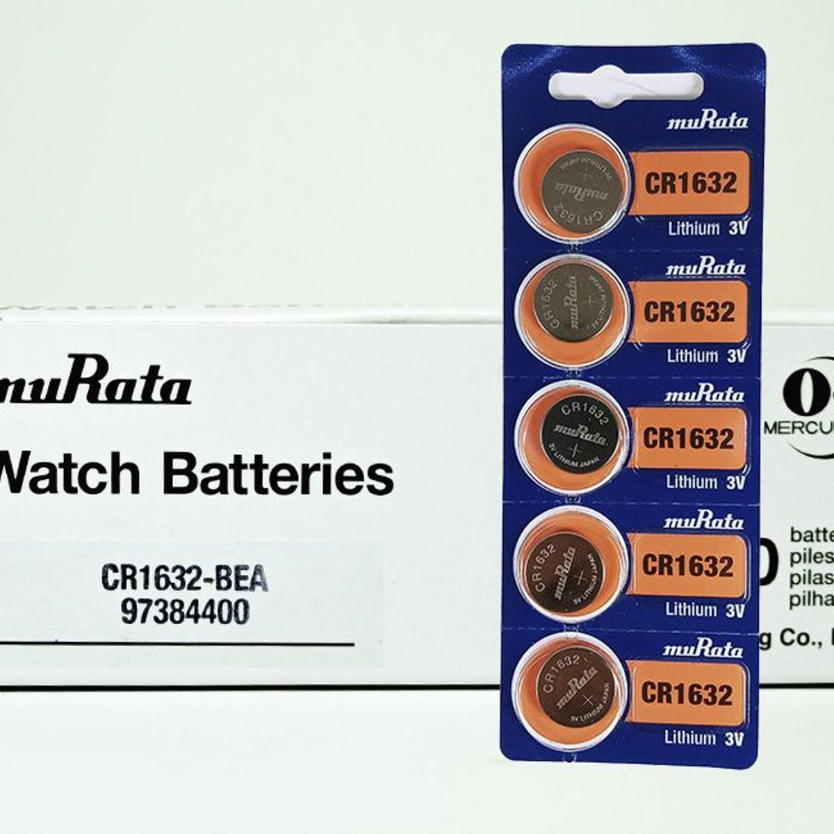 GENERICO - MURATA Pilas Boton CR1632 x 5 PILAS