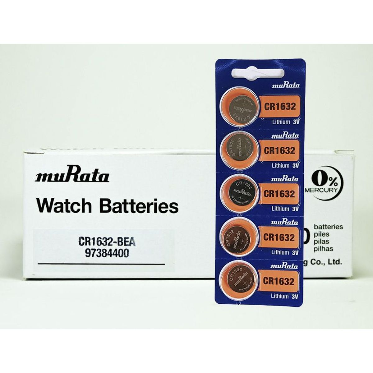 GENERICO - MURATA Pilas Boton CR1632 x 5 PILAS