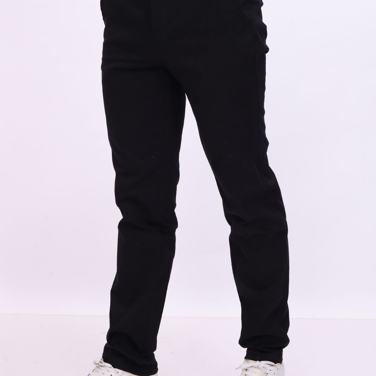 J JERAOUS - pantalón JERAOUS de hombre regular drill Negro