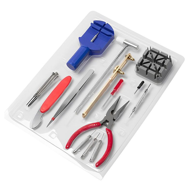 GENERICO - Kit Relojero de 16 Herramientas Para Reparar Relojes