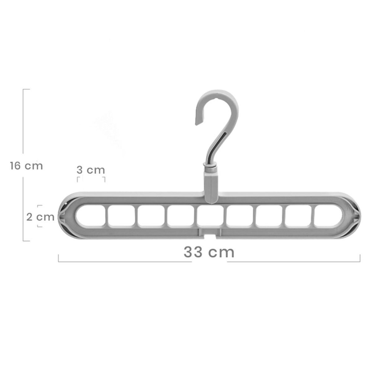 GENERICO - Colgador de ropa giratorio mágica