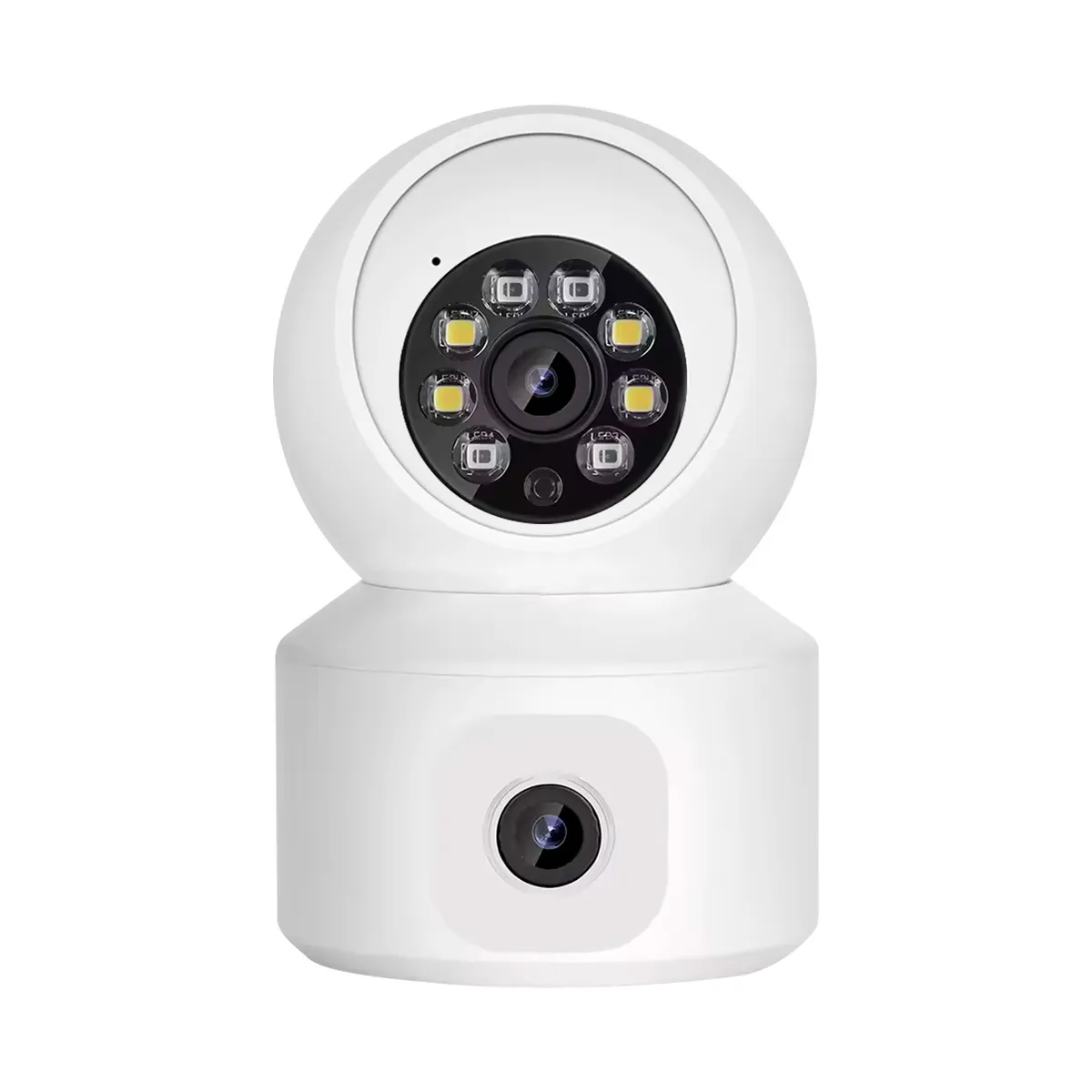 BUYPAL - Camara de Seguridad Doble Lente 2K 6MP Conexion WiFi Interior