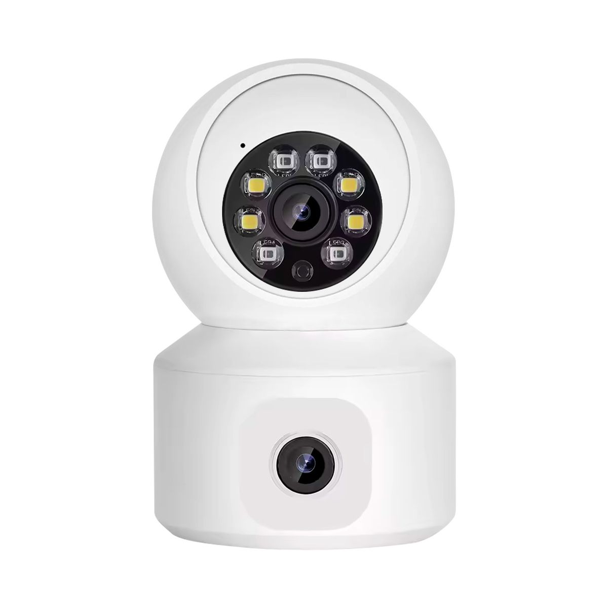 BUYPAL - Camara de Seguridad Doble Lente 2K 6MP Conexion WiFi Interior