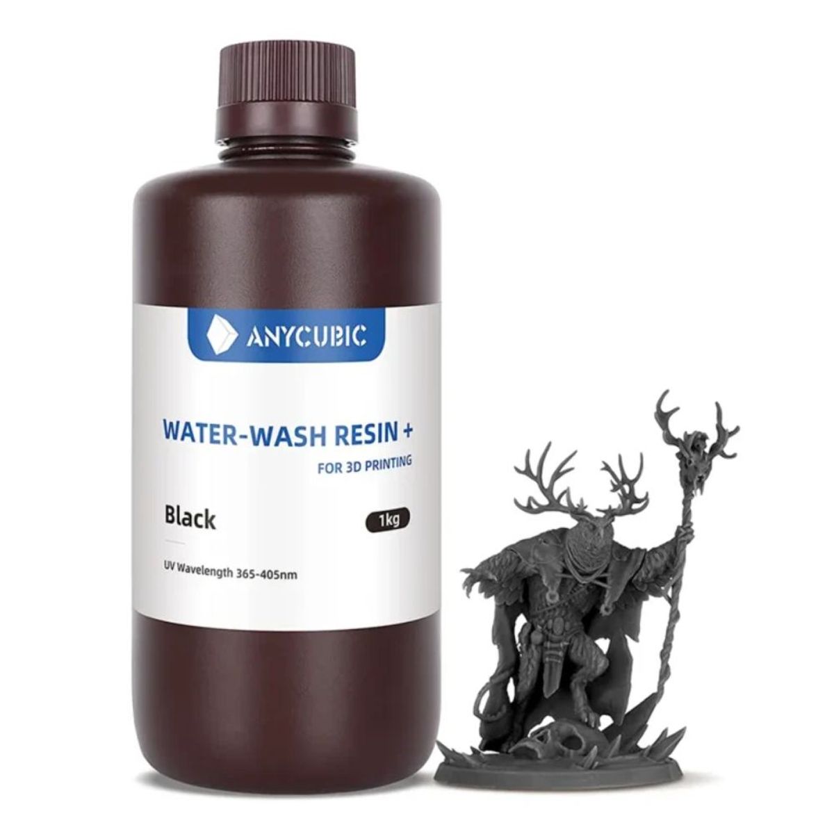 ANYCUBIC - Resina Lavable Al Agua Anycubic 1kg Negro
