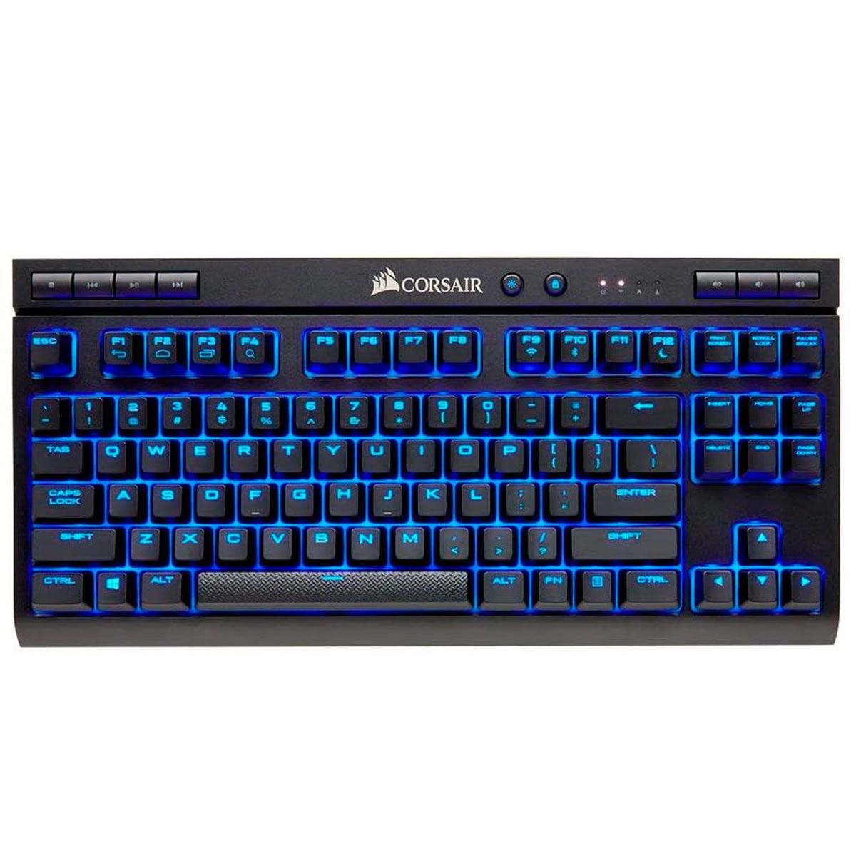 CORSAIR - Teclado mecánico inalámbrico para juegos K63 LED azul  CHERRY® MX Red