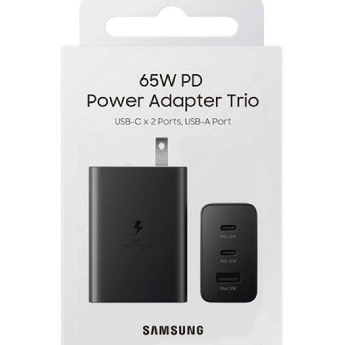 SAMSUNG - CARGADOR SAMSUNG 65W TRIO PARA TAB S8 ULTRA S23 fe