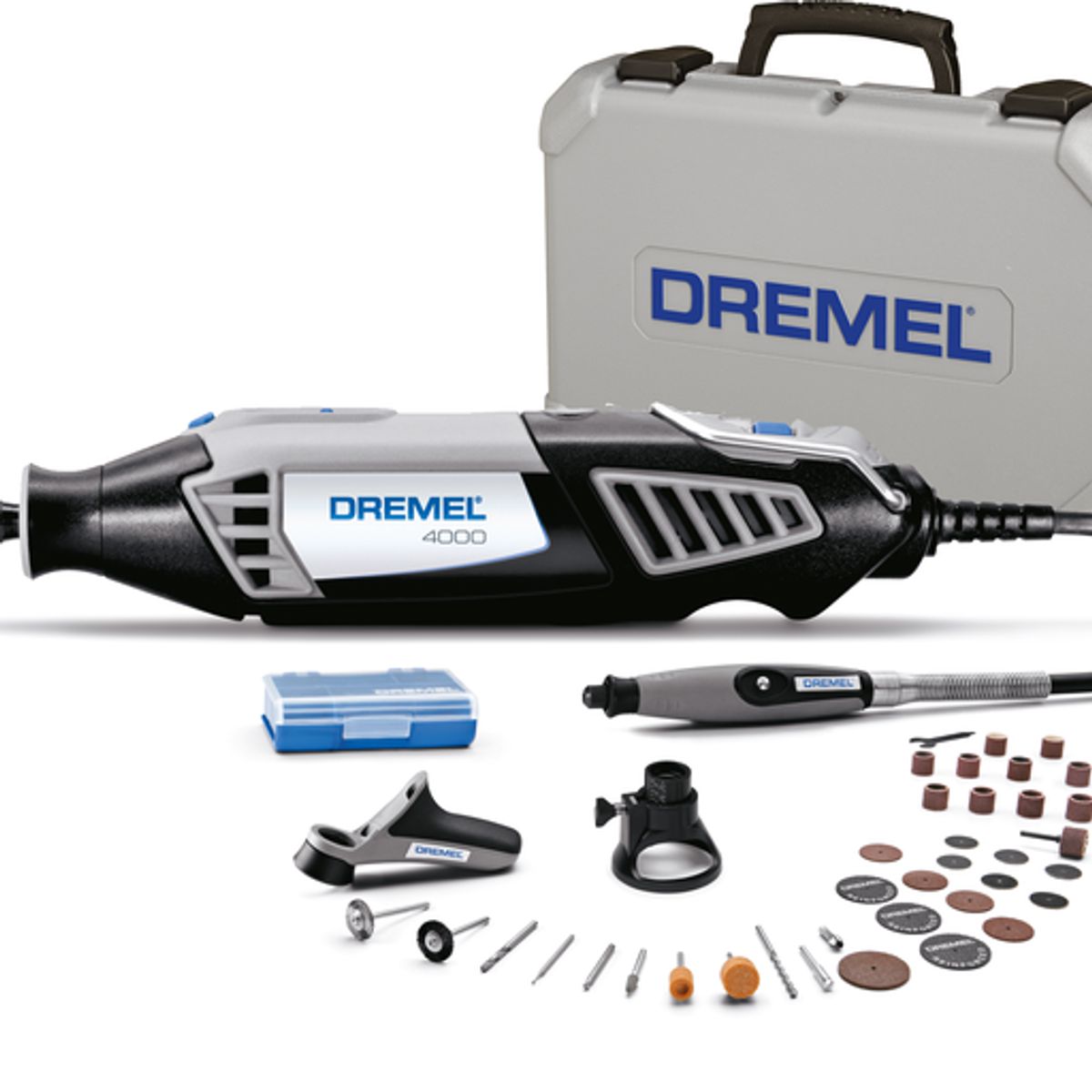 DREMEL - Dremel 4000 Multipropósito Con 3 Acoples y 36 Accesorios + Maletín