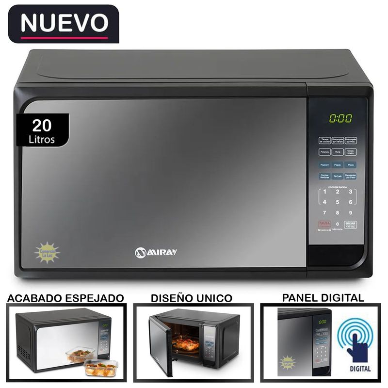 MIRAY - Horno Microondas Miray HMM-20N 20 L