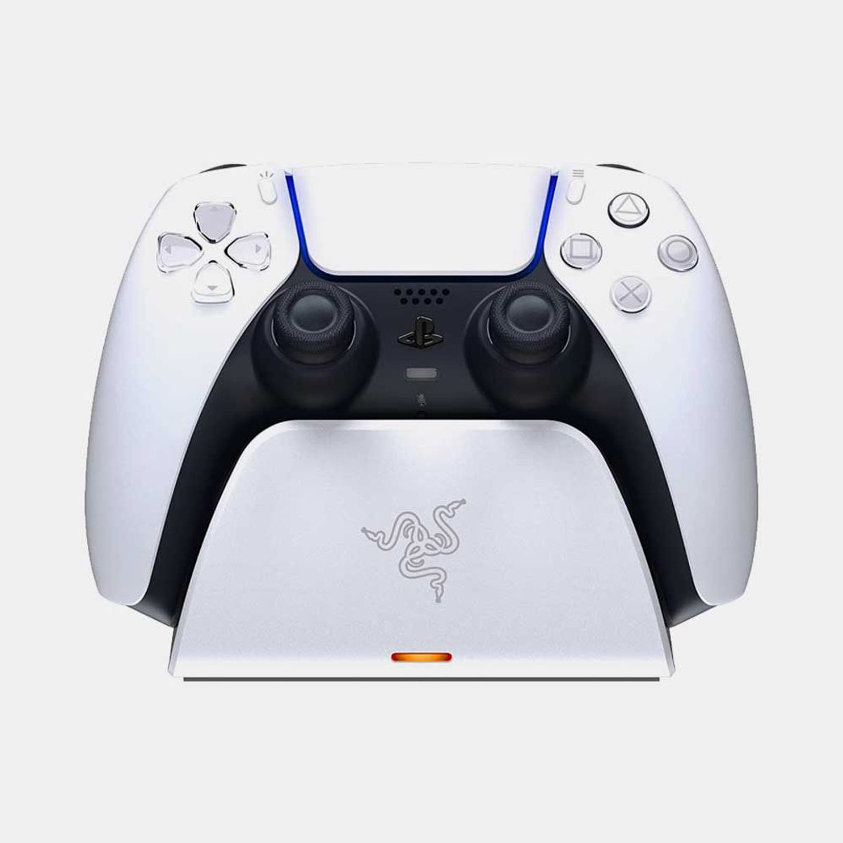 RAZER - CARGADOR RAZER QUICK CHARGING STAND - WHITE PS5 DUALSENSE