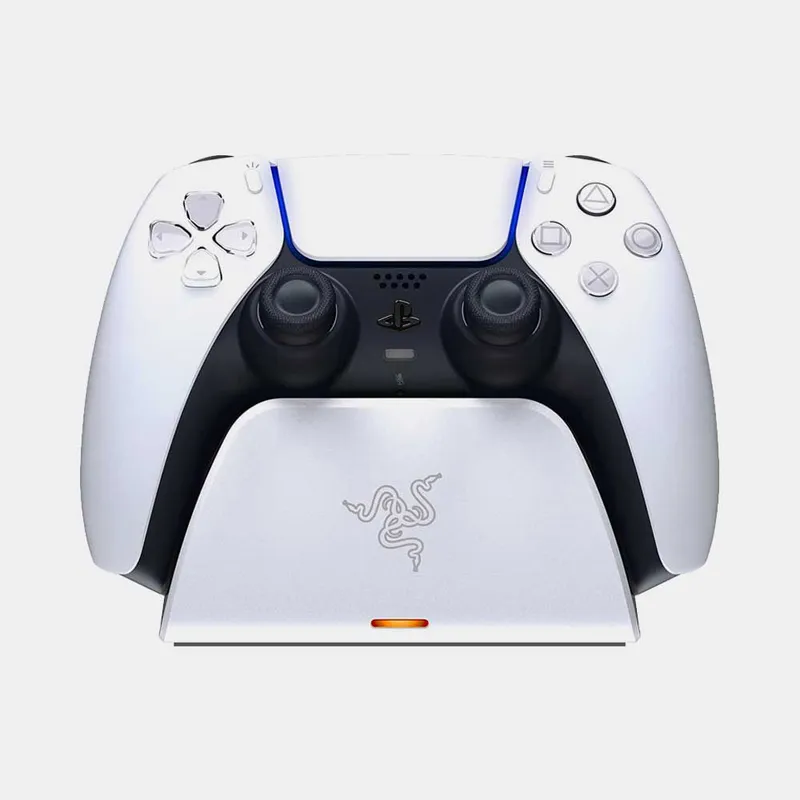RAZER - CARGADOR RAZER QUICK CHARGING STAND - WHITE PS5 DUALSENSE