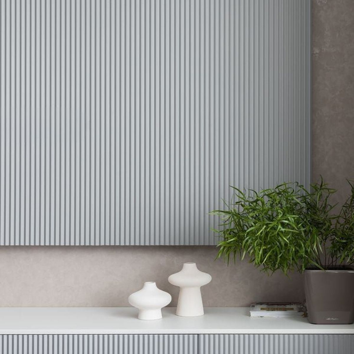GENERICO - Wall Panel de MDF Plata 6 planchas