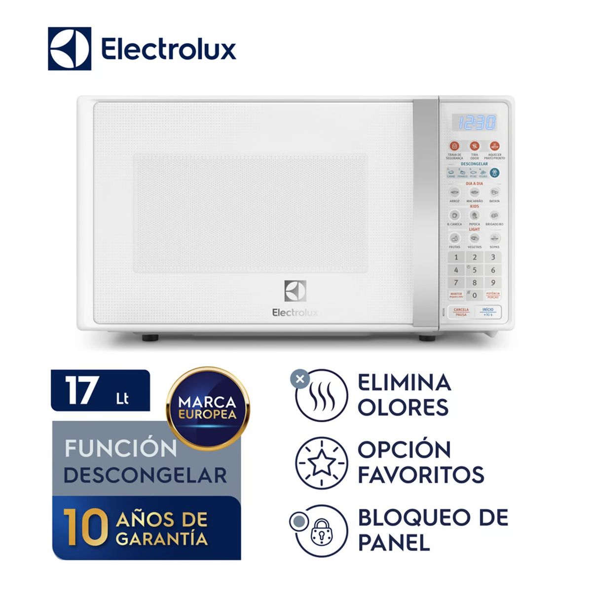 ELECTROLUX - Horno Microondas 17L Electrolux EMDO17S2GSRUW Blanco