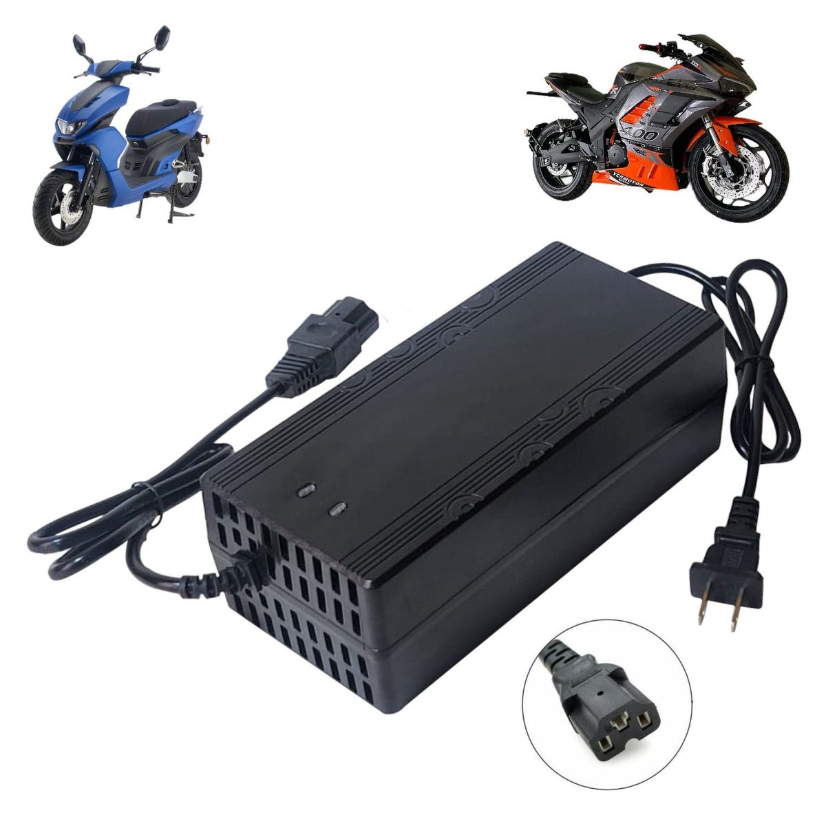 ADVANTECH - Cargador Para Moto Eléctrica de 72V Bat Litio Salida 84V 5A