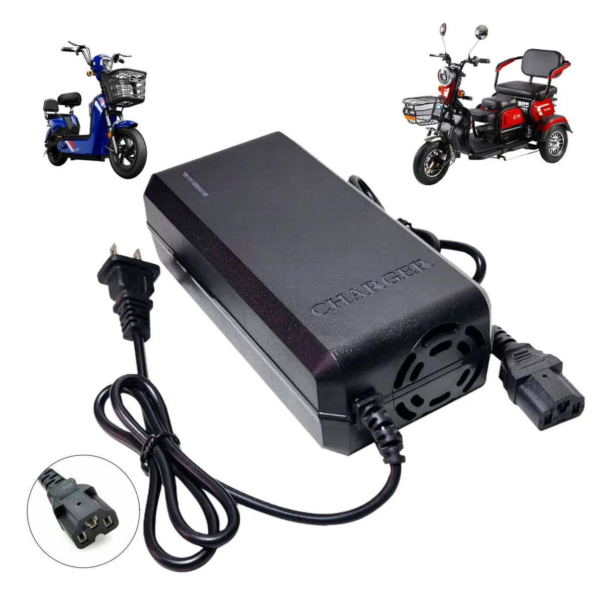 ADVANTECH - Cargador 48V 20Ah Para Moto Eléctrica Batería Plomo Acido