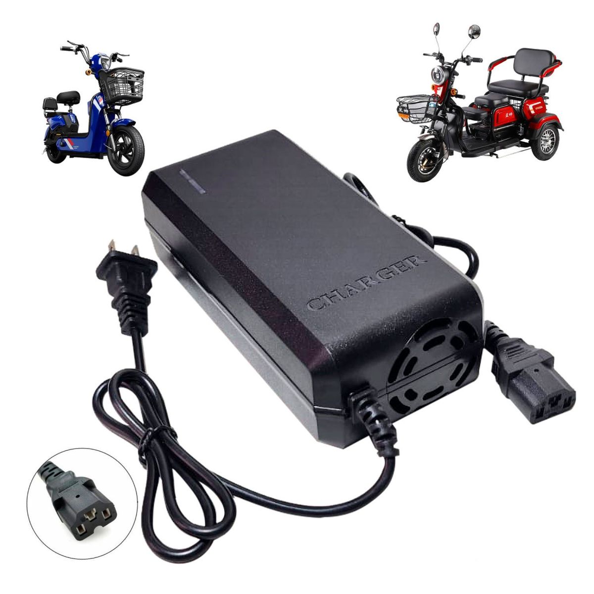 ADVANTECH - Cargador Para Moto Eléctrica 48V 20Ah Batería Plomo Acido