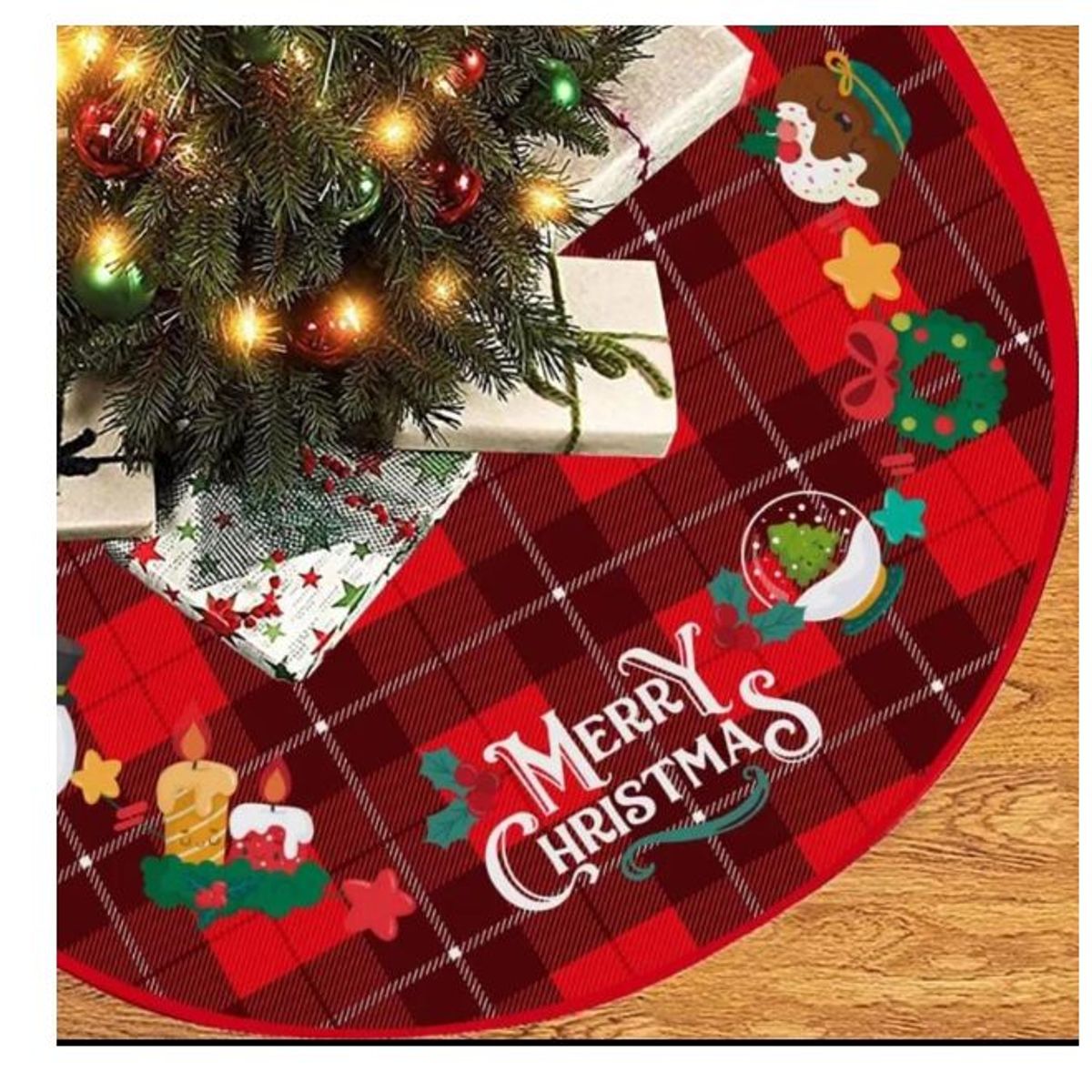 GENERICO - Piso de Arbol Rustico NAVIDEÑO