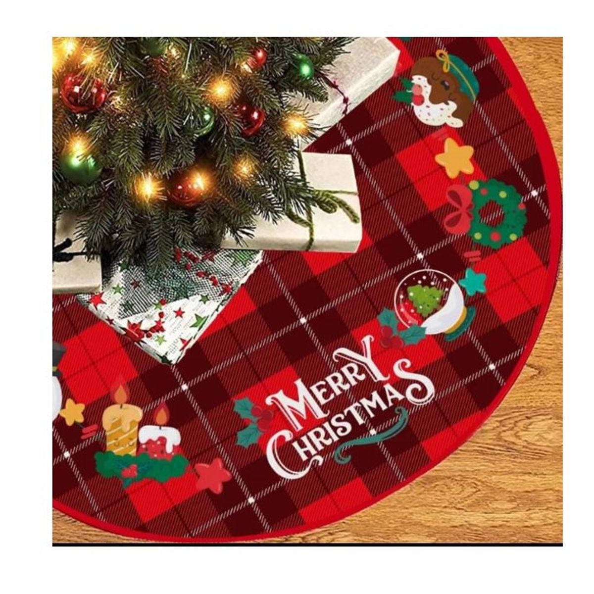 GENERICO - Piso de Arbol Rustico NAVIDEÑO