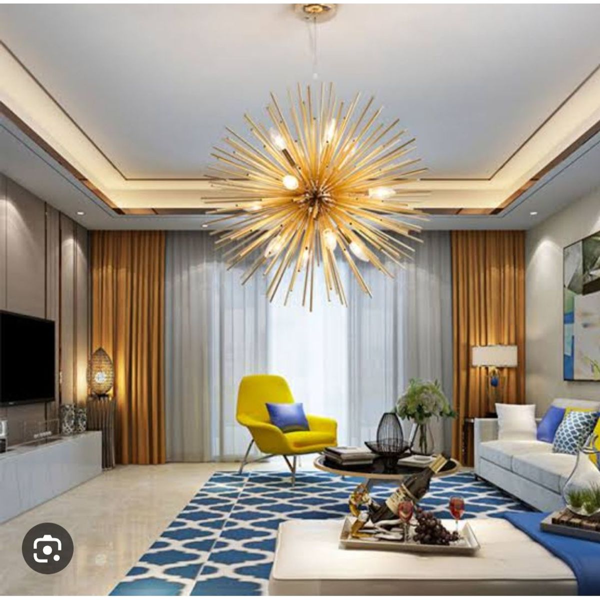 GENERICO - Lámpara Erizo 12 luces moderna