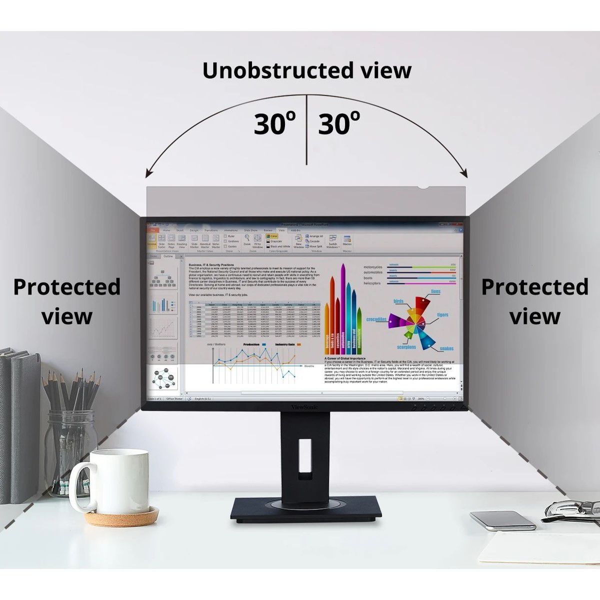 VIEWSONIC - Protector de Pantalla 14 Viewsonic Filtro de Privacidad - VSPF1400