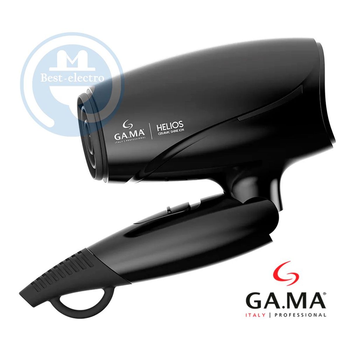 GAMA - Secador Gama Helios Ceramic Shine Ion con Mango Plegable 1600 Watts