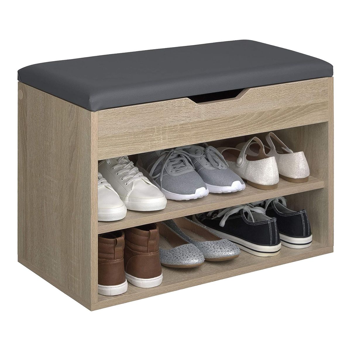 GENERICO - Zapatera Con Baúl Armado Edime Color Sahara