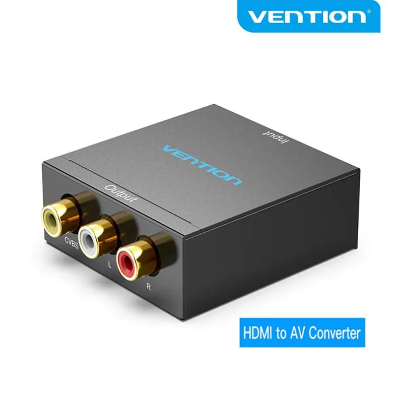 VENTION - Adaptador Convertidor Vention HDMI a RCA AV 1080p Full HD