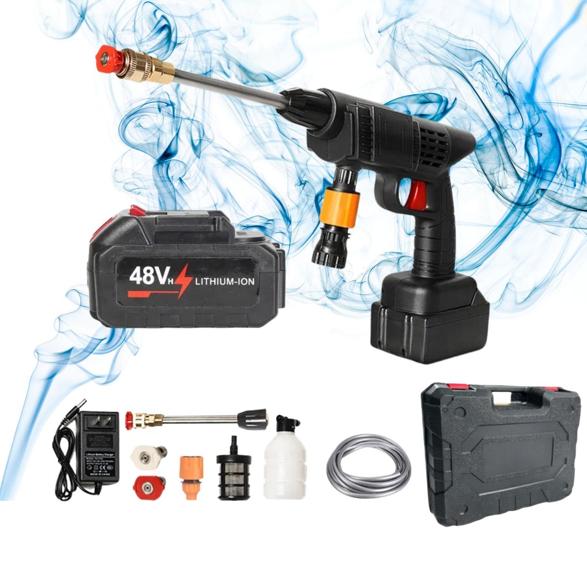 ROHS - Hidrolavadora Portátil Recargable con bateria de 98V