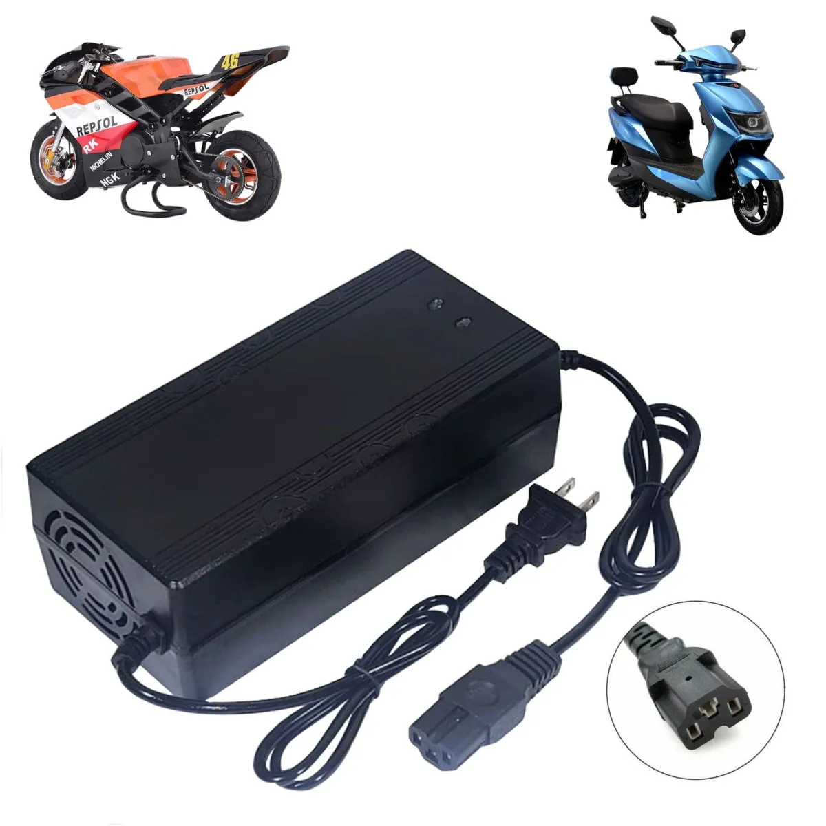 ADVANTECH - Cargador Para Moto Eléctrica 72V 40Ah Batería Plomo Acido