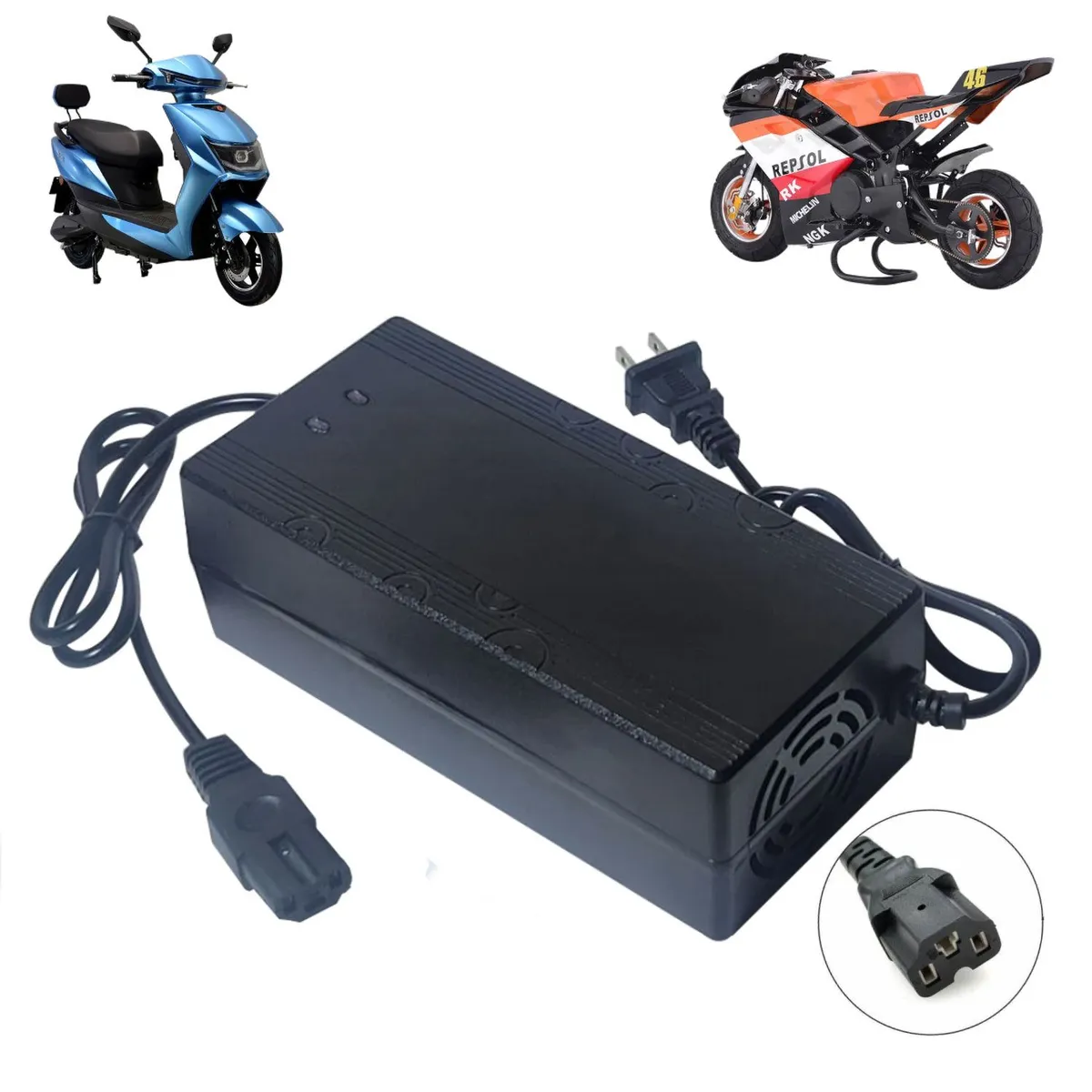 ADVANTECH - Cargador Para Moto Eléctrica 72V 40Ah Batería Plomo Acido