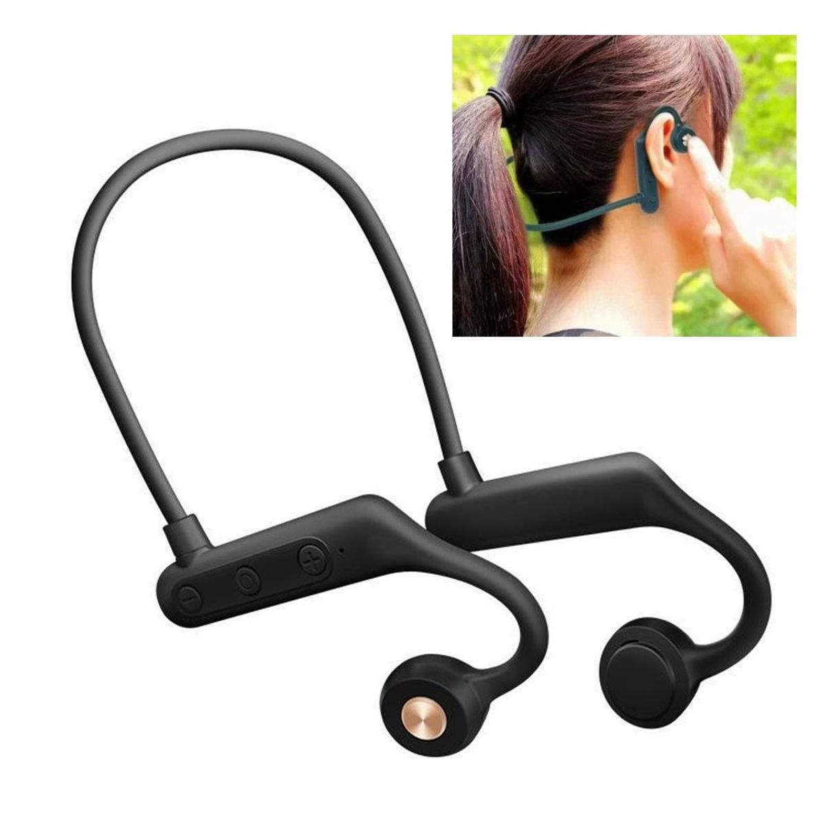 GENERICO - Audífonos Bluetooth hasta 10m Handsfree Con Micrófono NEGRO