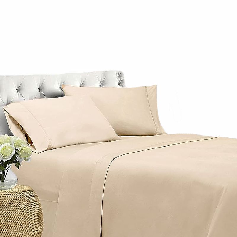 SOMNI - Juego de Sábanas Queen 250 hilos Somni Beige
