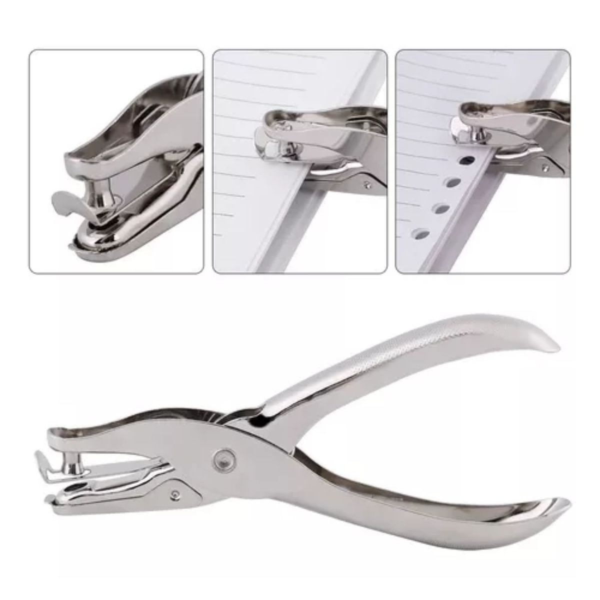 GENERICO - 2 Unidad Perforadora De 1 Agujero Con Capacidad De 5 Hojas