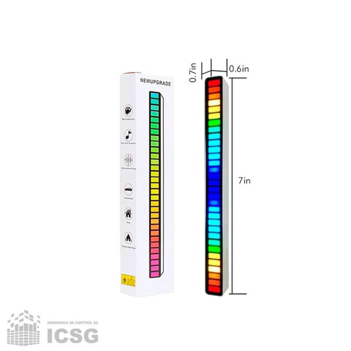 GENERICO - Luces de ritmo con control de sonido RGB Luces LED