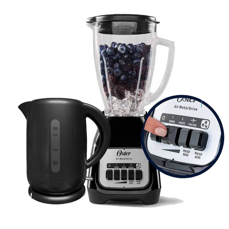 OSTER - Combo Oster Licuadora BLSTKAG-BPB 2Vel Hervidor