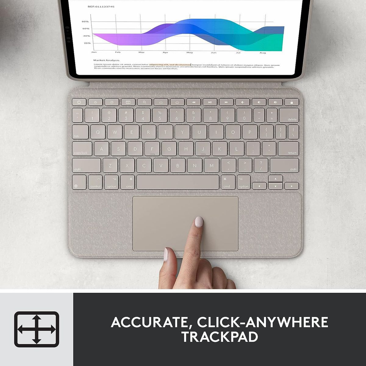 LOGITECH - Logitech Combo Touch Para iPad Pro 12.9 5ta 6ta Generación