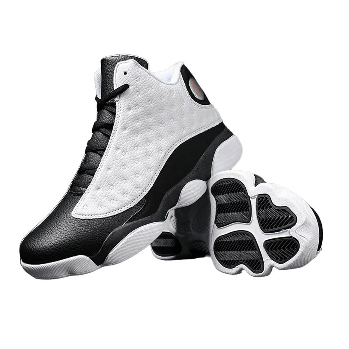 GENERICO - Zapatillas Pic Runner YJ-AB46-QC-2 talla 41US blanco con negro para hombre