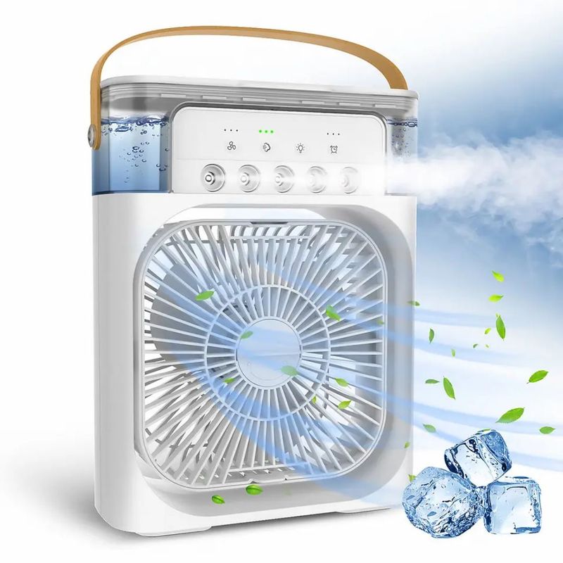 GENERICO - Enfriador Aire 3 en 1 Ventilador Portatil Humidificador Blanco