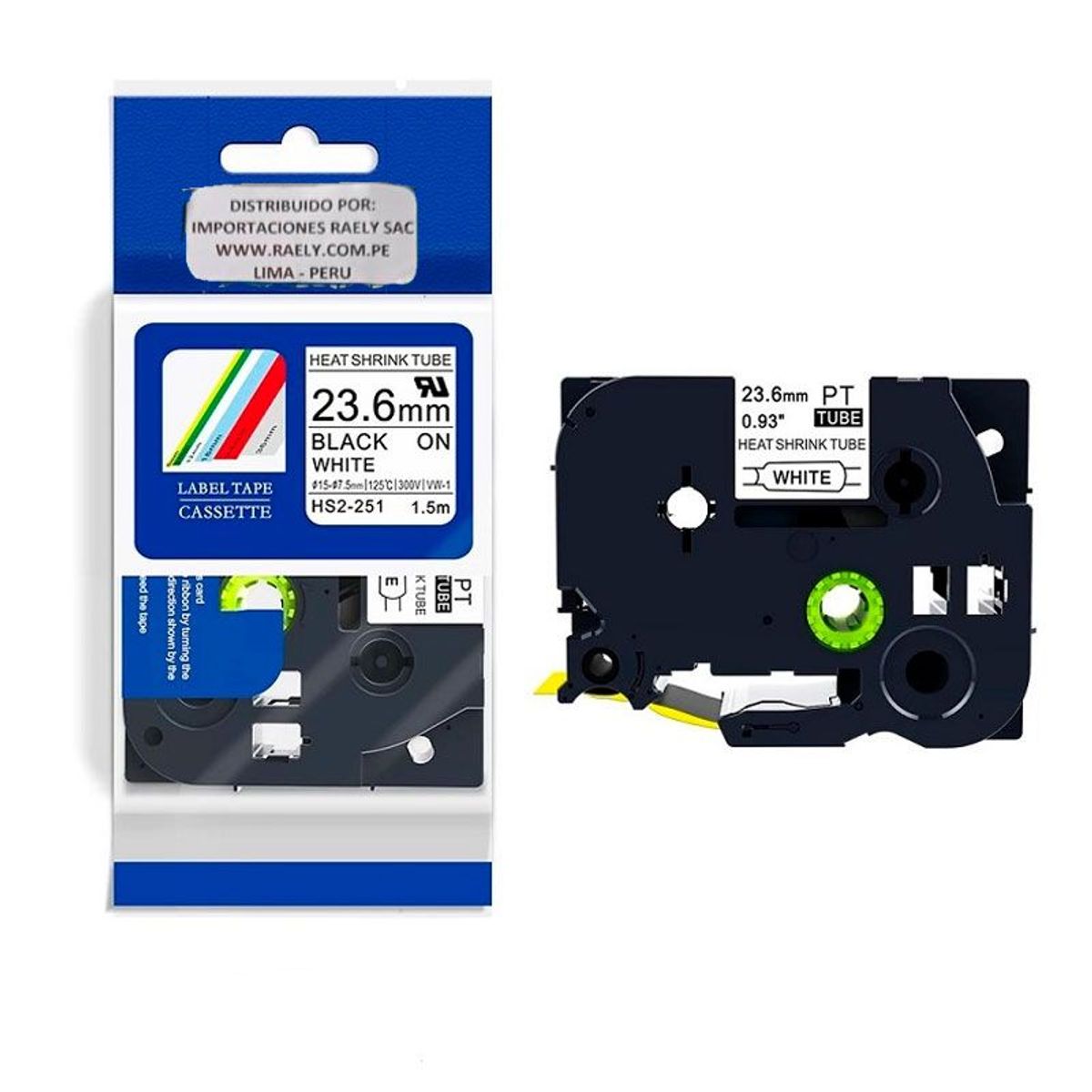 GENERICO - HS2-251 Cinta Compatible Termocontraible (8.8mm x 1.5 mts) HSE-251