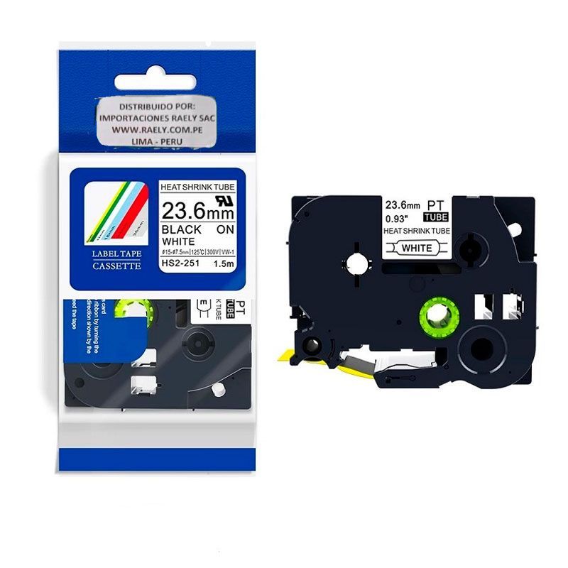 GENERICO - HS2-251 Cinta Compatible Termocontraible (8.8mm x 1.5 mts) HSE-251