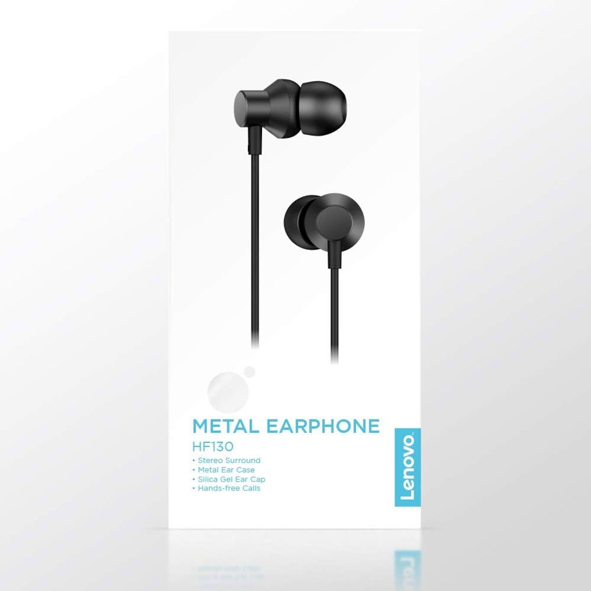 LENOVO - Audifonos Lenovo In-ear Con microfono y control de volumen Negro HF130