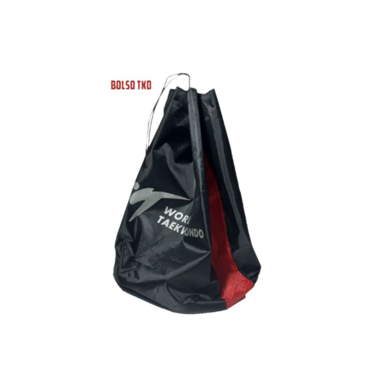GENERICO - Bolso de Taekwondo  Importado Negro con Rojo