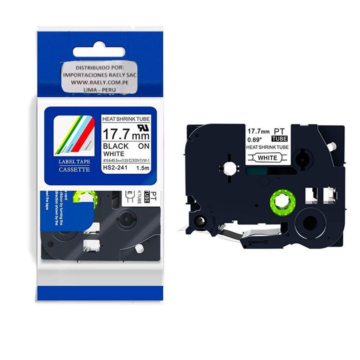 GENERICO - CINTA BROTHER HS2-241 GENERICO 17.8 MM X 1.5M TERMOCONTRAIBLE HSe-241