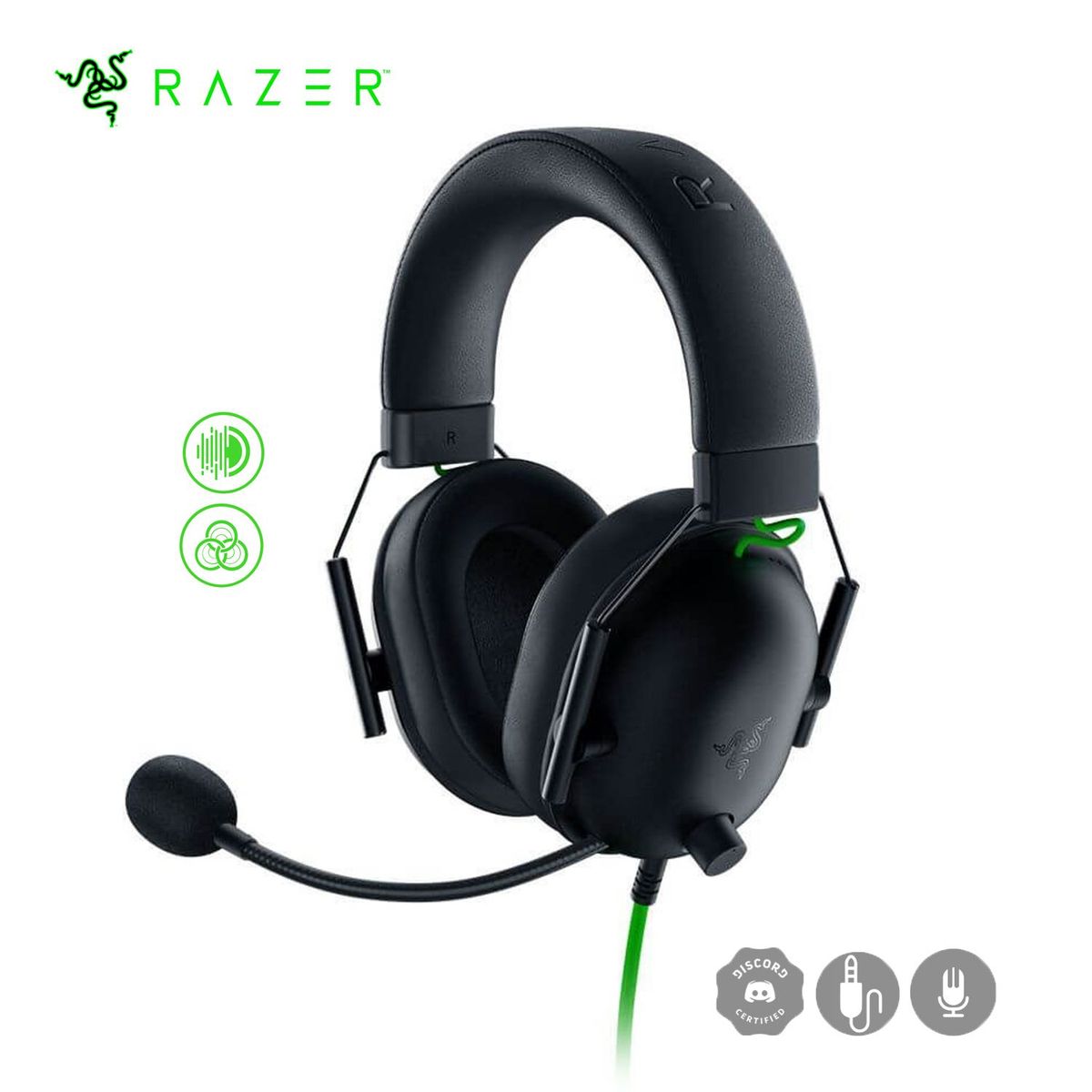 RAZER - Audifonos Razer Blackshark V2 X Sonido 7-1 Micrófono Cardioide 3-5mm