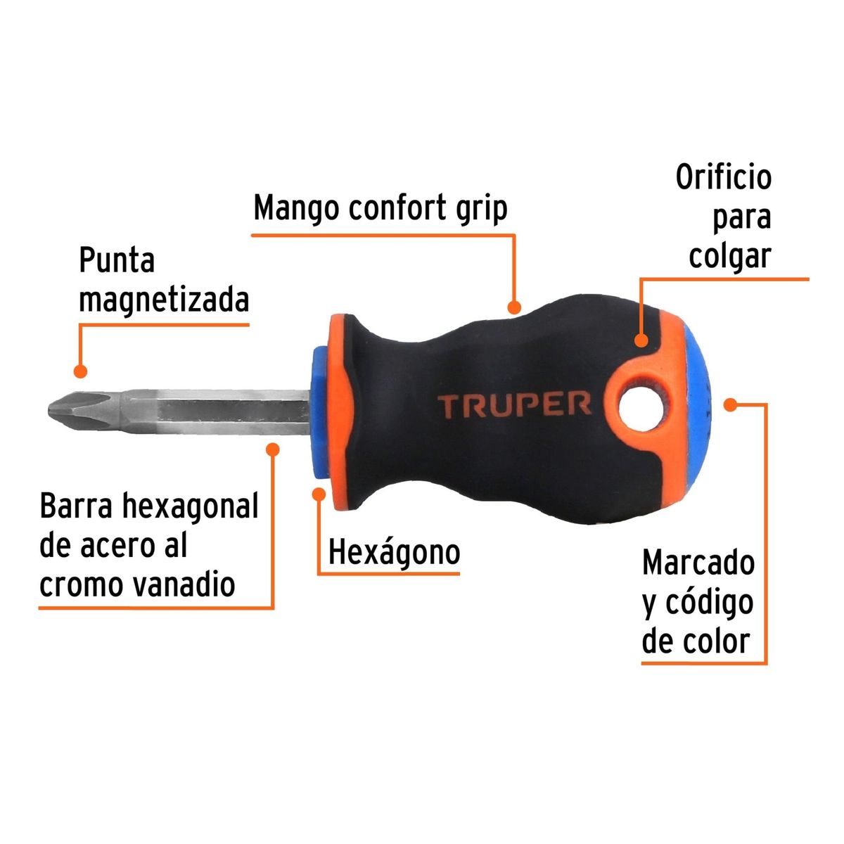 TRUPER - Desarmador de cruz 14 x 1-12 Truper