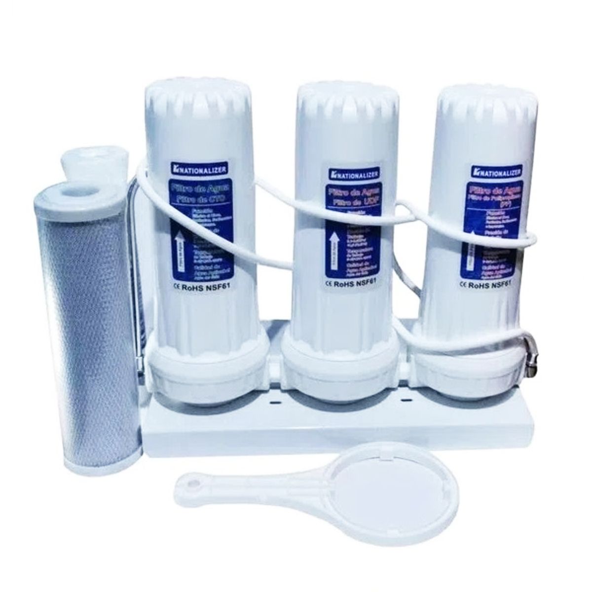 NATIONALIZER - Filtro Purificador De Agua Nationalizer De 3 Etapa Blanco