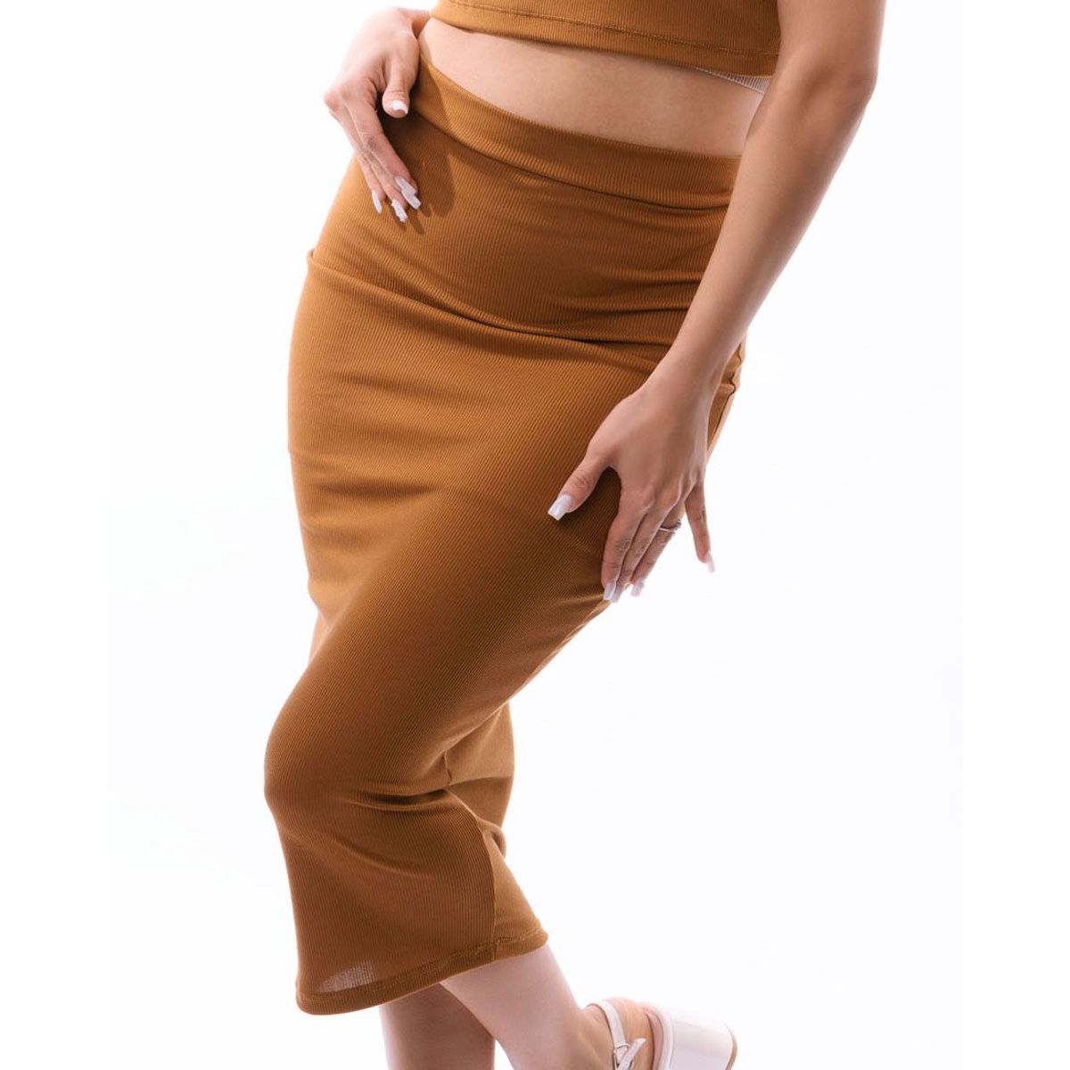 NEBULA - Falda Saya - Nébula - Marron