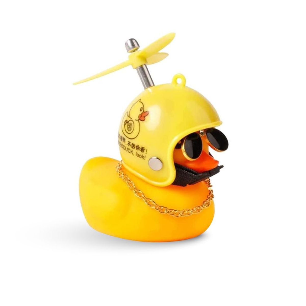 GENERICO - Patito Motero Biker Con Led Sonido Varios Modelos Auto Moto