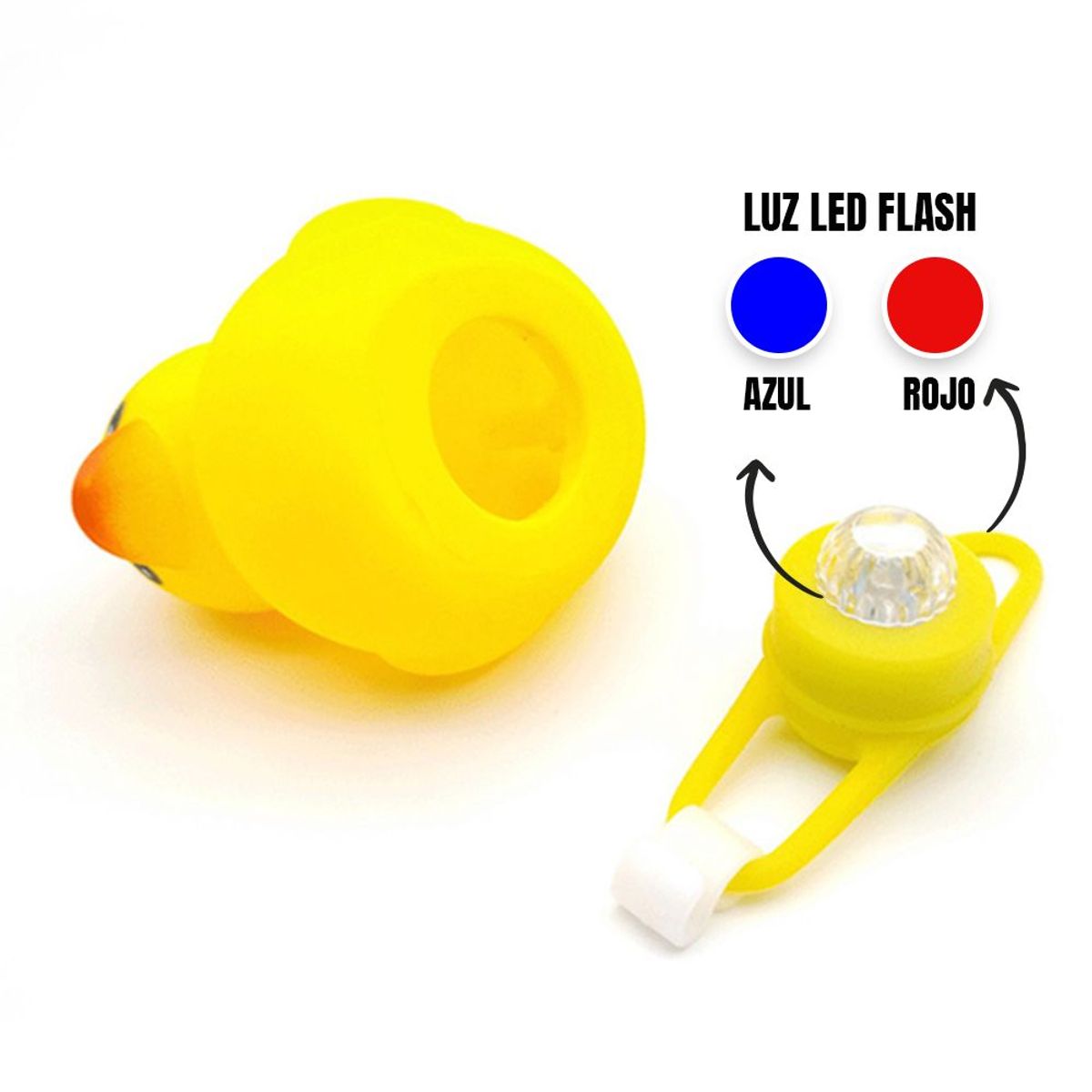 GENERICO - Patito Motero Biker Con Led Sonido Varios Modelos Auto Moto