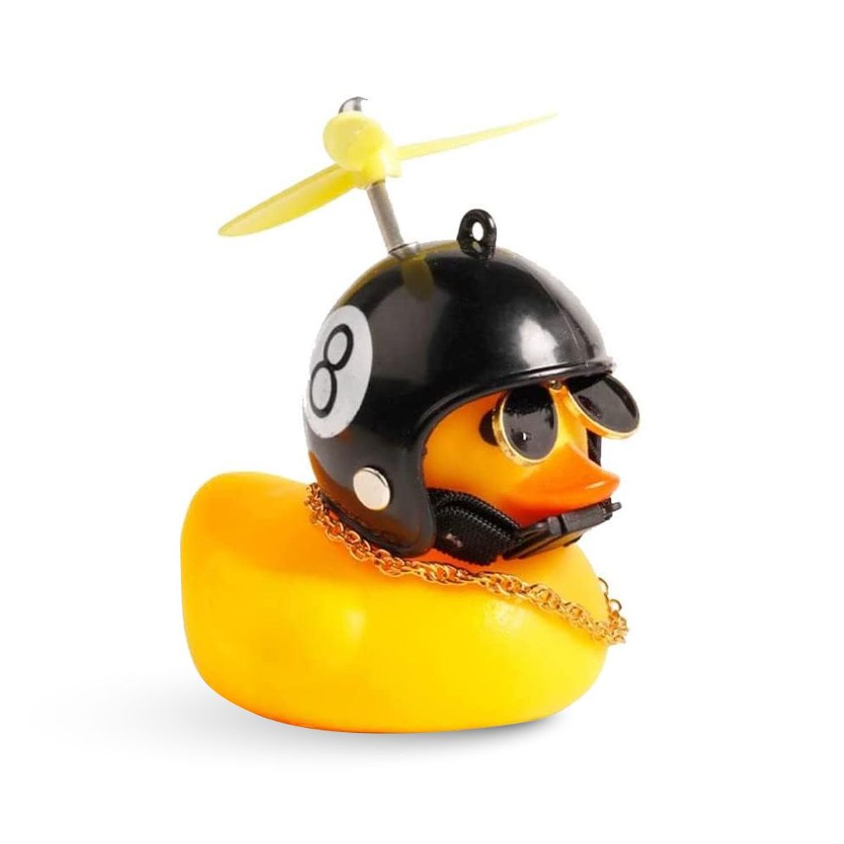 GENERICO - Patito Motero Biker Con Led Sonido Varios Modelos Auto Moto