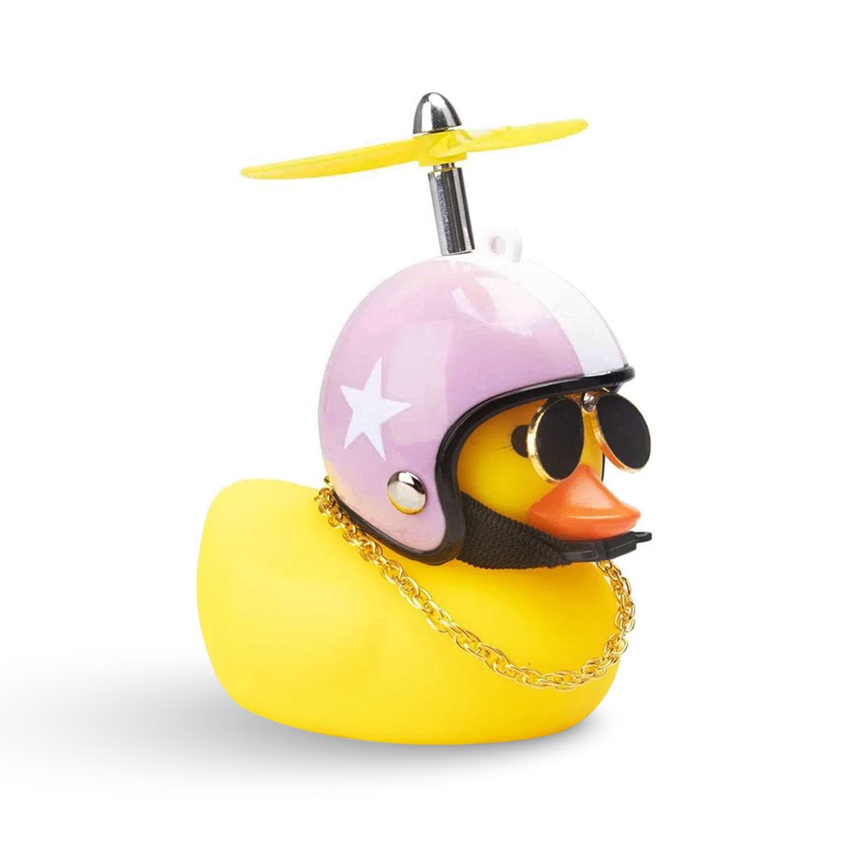 GENERICO - Patito Motero Biker Con Led Sonido Varios Modelos Auto Moto